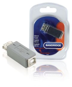 Adaptateur USB 2.0 USB A femelle - B femelle gris ND1035 Bandridge