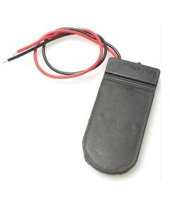 Contenitore porta batterie CR2032 2 posti con interruttore on/off B8083 