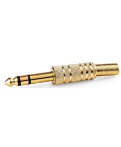 Male audio connector 6.35mm gold pack of 25pcs WB1645 Nedis