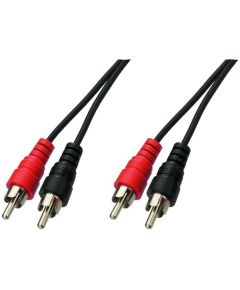 Blister - 2x RCA male stereo cable - 2x RCA male - 5 meters SP191 