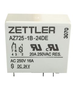 Relé 24V SPST - AZ725-1B-24DE - ZETTLER EL293 