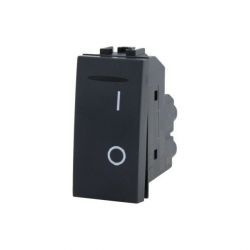 Bipolar switch 16A - 250V black compatible Living International EL2132 