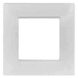 2-seater square white plate compatible with Vimar EL1948 