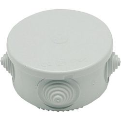 Round external junction box with cable holes - 50x80mm EL670 FATO