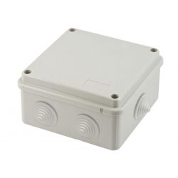 External junction box with cable holes - 100X100X70mm EL294 Power-it