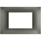Plate 3P Technopolymer 12x8cm Dark gray compatible with Vimar EL1952 