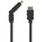 High Speed HDMI Male Cable with Ethernet Black 1.5m swivel HDMI connector WB1680 Nedis
